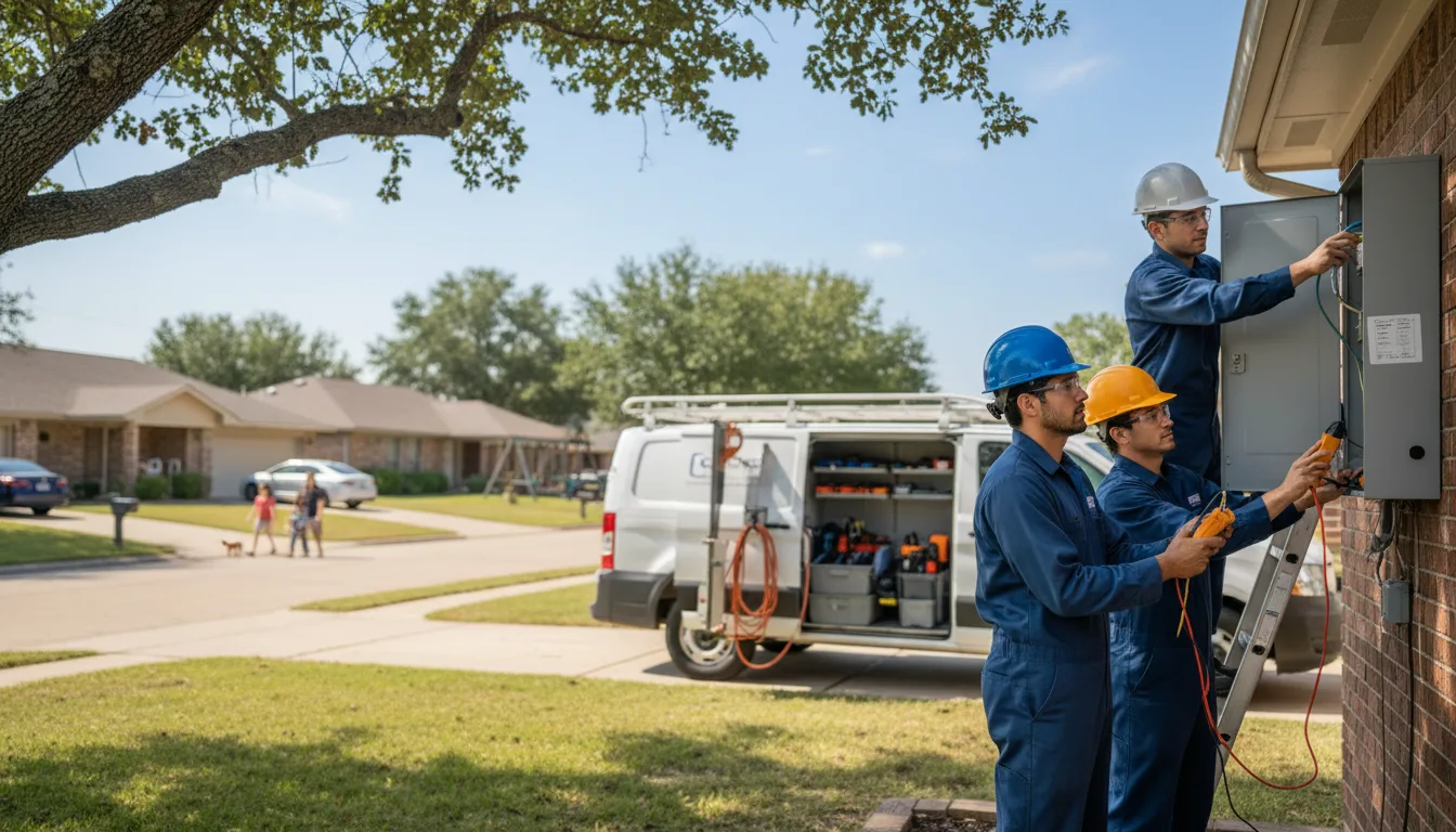 Certified electrician providing emergency electrical services in London Mills, IL